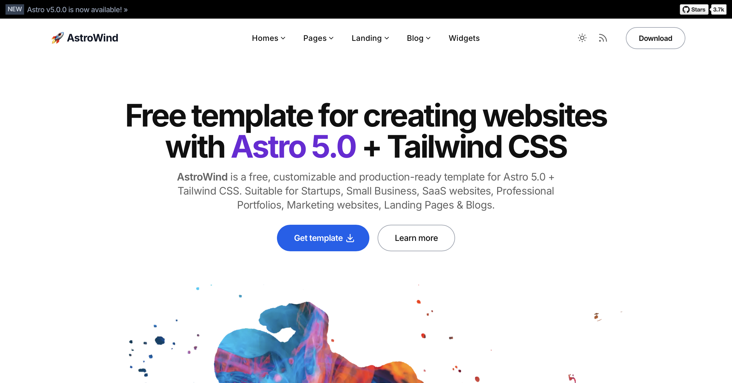 AstroWind Theme Screenshot